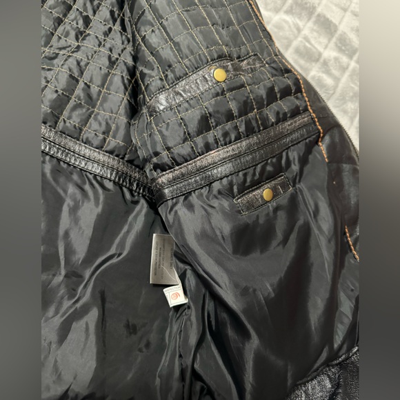 Wilsons Leather Mens Black Leather Jacket Size XXL - Picture 12 of 15